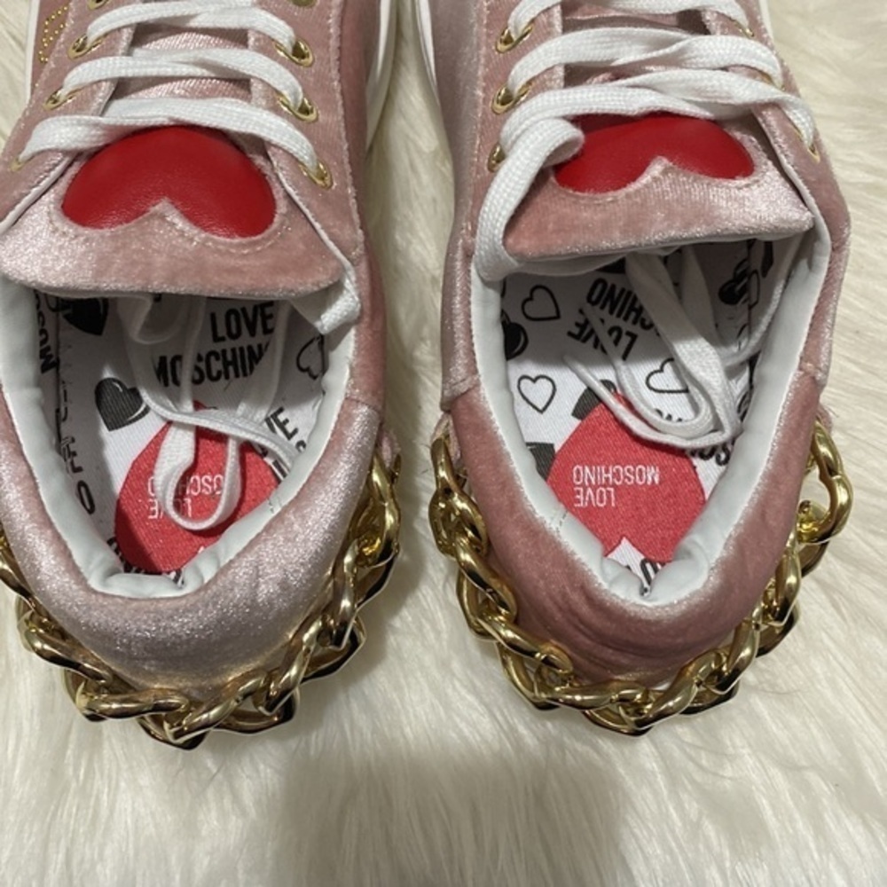 Love Moschino chain detail sneakers size 36EU - Picture 7 of 14